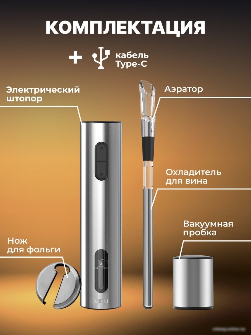 Набор для вина Miru KAWO09