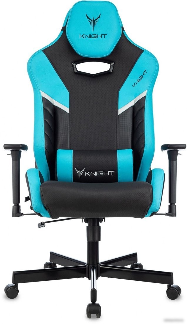 Игровое (геймерское) кресло Knight Thunder 5X (черный/голубой)