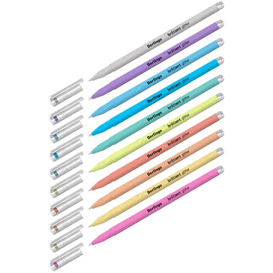 Ручка гелевая Berlingo Brilliant Glitter CNg_50510 (10 шт)