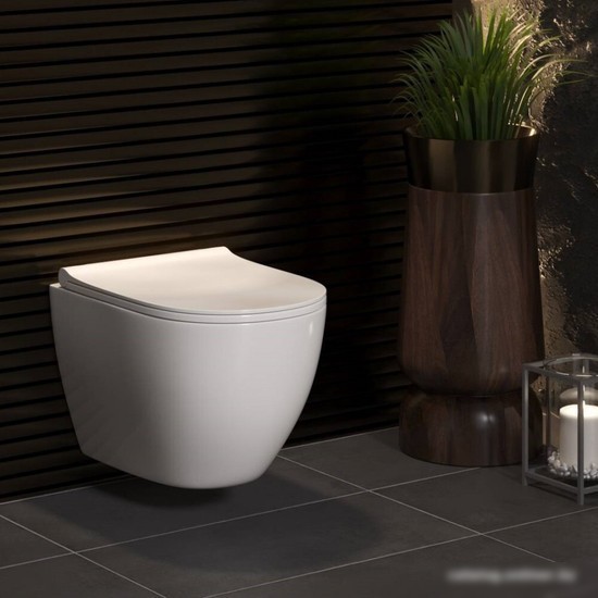 Унитаз подвесной Berges Wasserhaus Okus + Okus Slim SO + Atom Line 410 042446