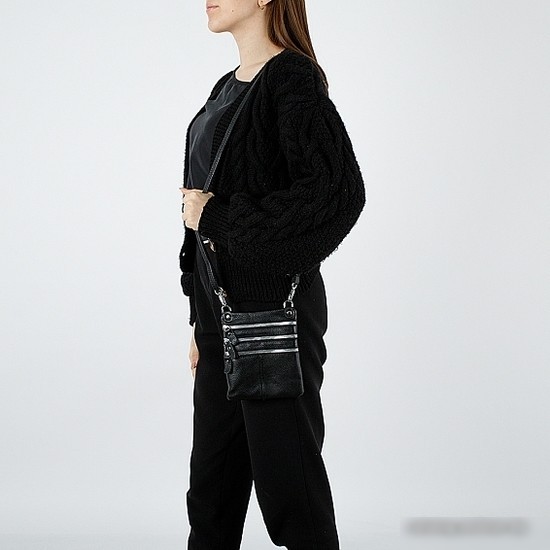 Сумка через плечо Poshete 886-9901-2-BLK (черный)