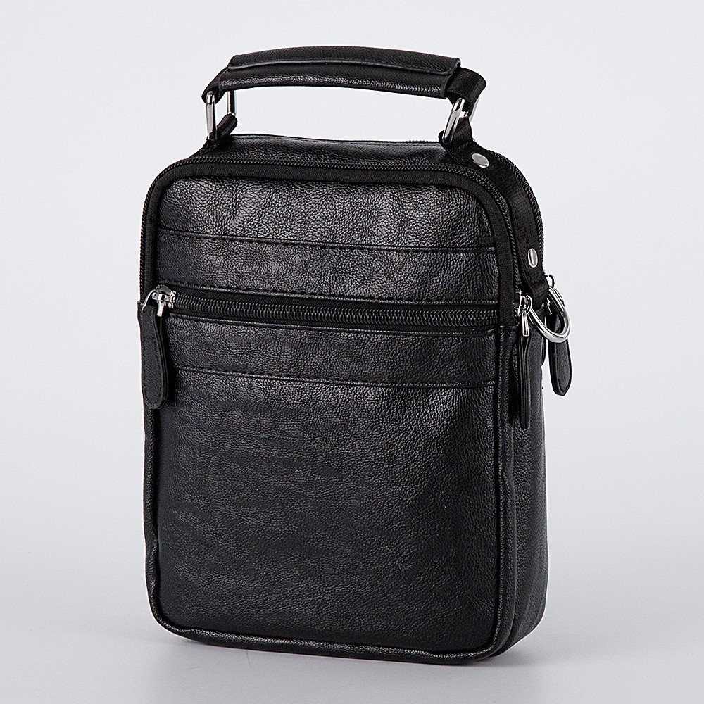 Мужская сумка Poshete 273-8011-BLK (черный)