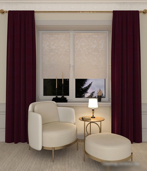 Рулонные шторы Legrand Севилия 72.5x175 (золотой)