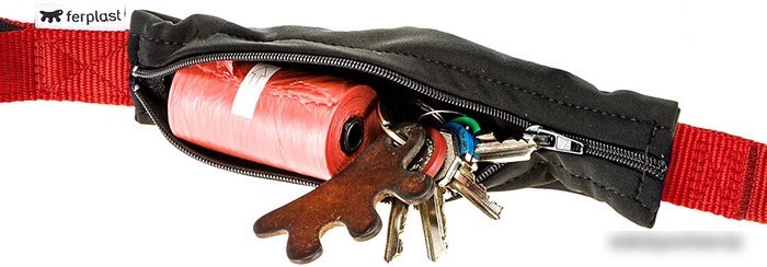 Поводок Ferplast Leash Pocket Matic G25/120 77182022 (красный)