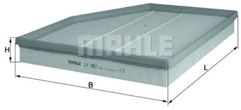 Воздушный фильтр Mahle Knecht LX982