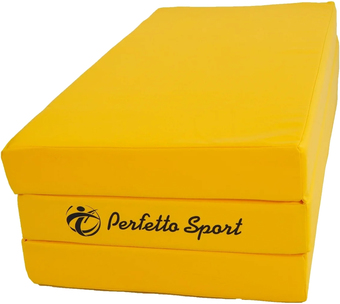 Cпортивный мат Perfetto Sport №4 складной 150x100x10 (желтый)