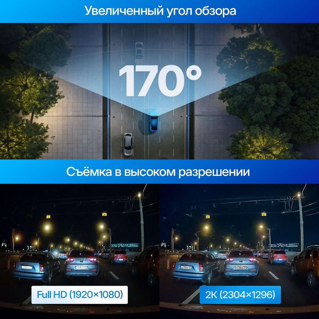 Видеорегистратор TrendVision 2K Wi-Fi CPL GPS
