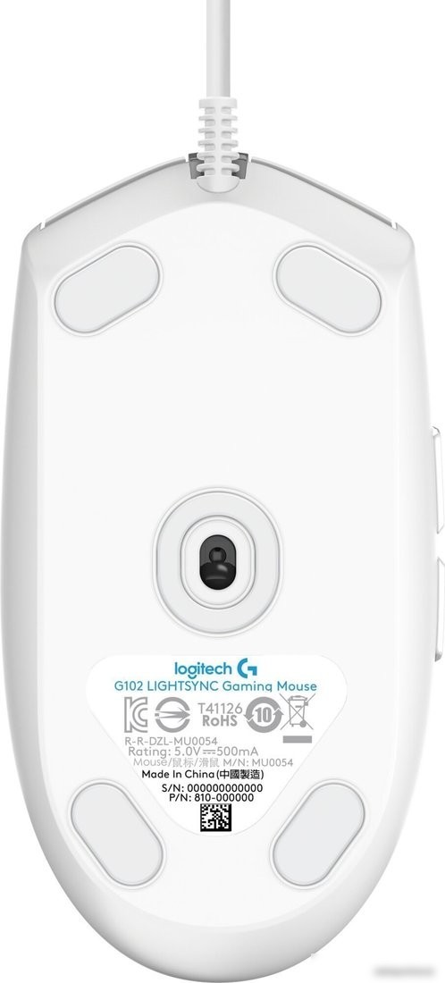 Игровая мышь Logitech G102 Lightsync (белый)