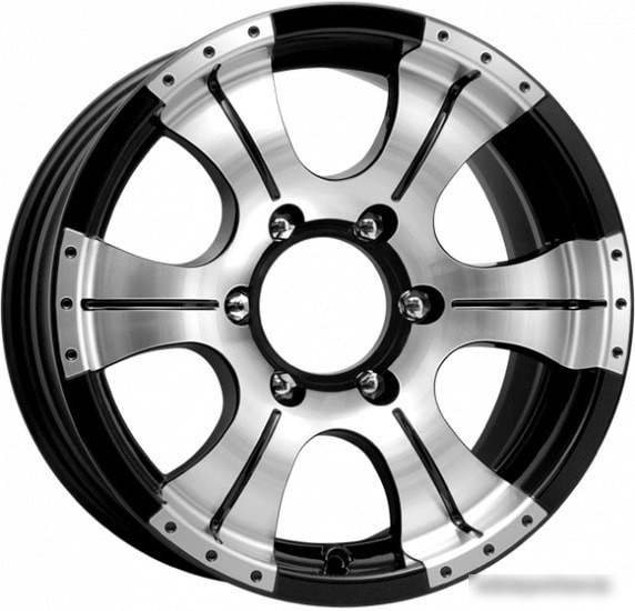 Литые диски K&K Байконур 15x7" 5x139.7мм DIA 108.5мм ET 20мм Алмаз черный Литые диски K&K Байконур 15x7" 5x139.7мм DIA 108.5мм ET 20мм Алмаз черный