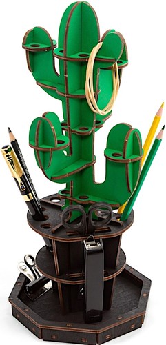 Органайзер настольный Eco-Wood-Art Кактус (зеленый)