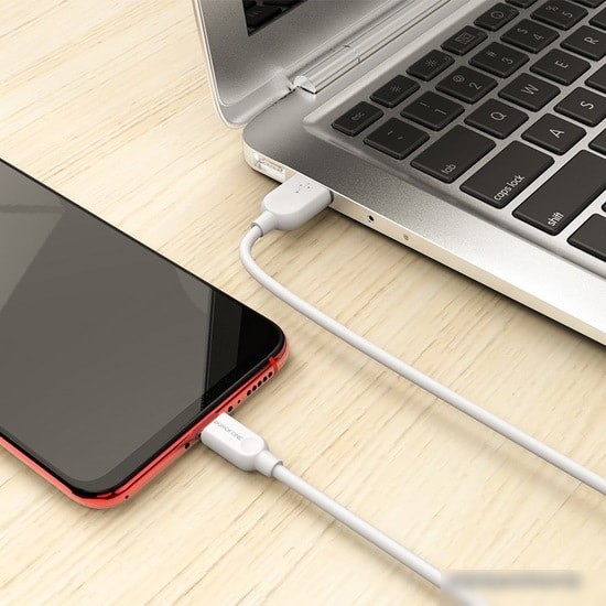 Кабель Borofone BX14 microUSB 1 м (белый)