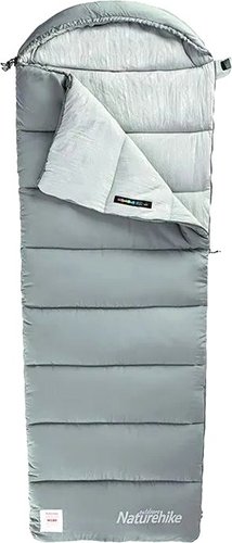 Спальный мешок Naturehike CNK2350WS023 M400 (серый, молния слева)