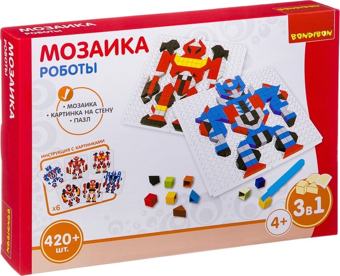 Мозаика/пазл Bondibon Роботы ВВ3030