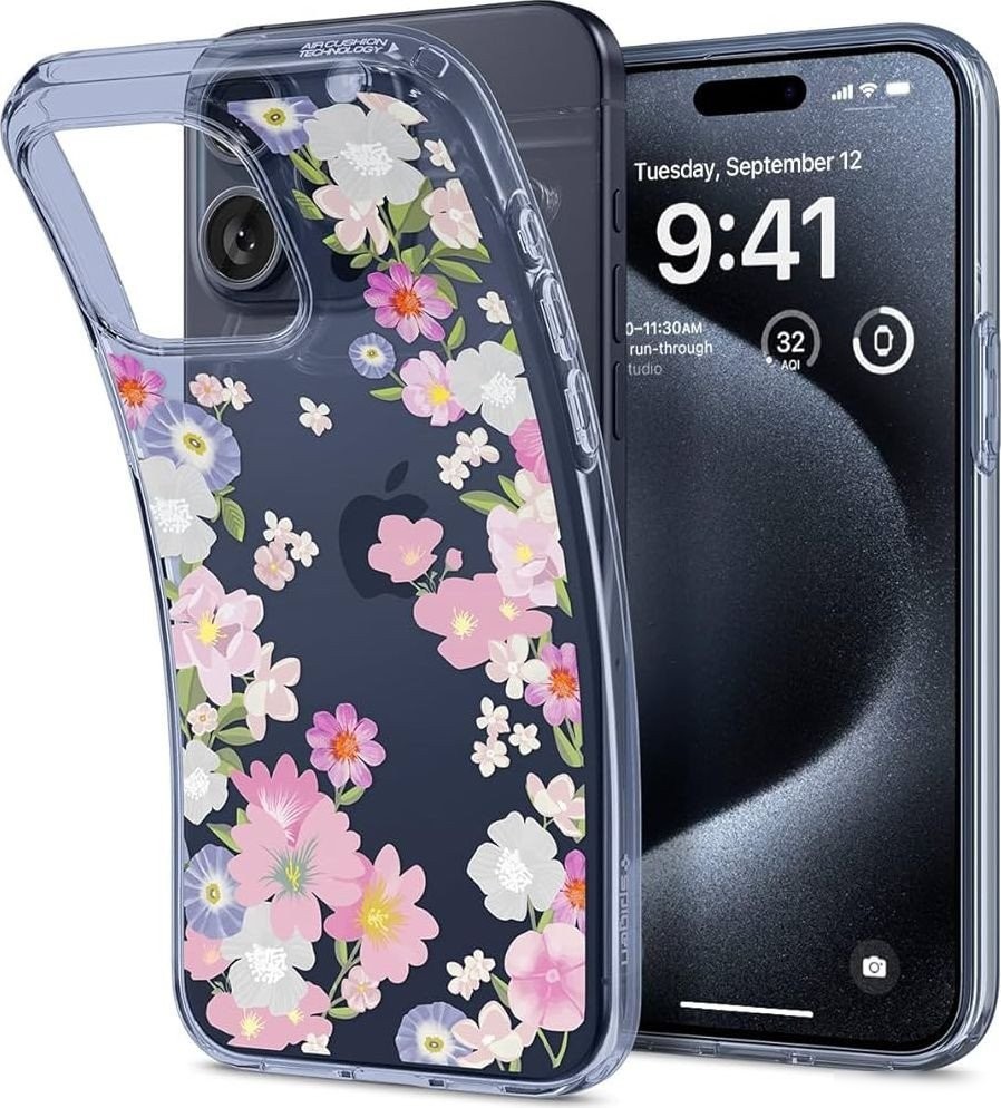Чехол для телефона Spigen Liquid Crystal для iPhone 15 Pro Blossom