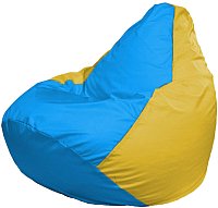 Кресло-мешок Flagman Груша Супер Мега 4XL Г5.1-280 (голубой/желтый)