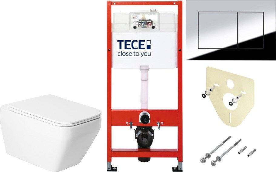 Унитаз подвесной Saniteco KW-9010W + TECE Kit 9400412