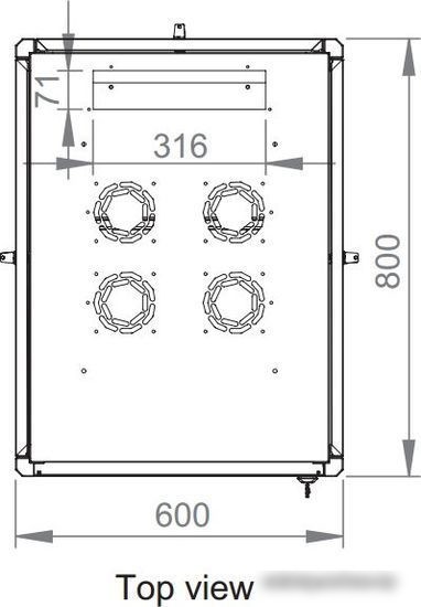 Шкаф телекоммуникационный Lande DYNAmic Basic LN-DB26U6080-BL-F 19" 26U