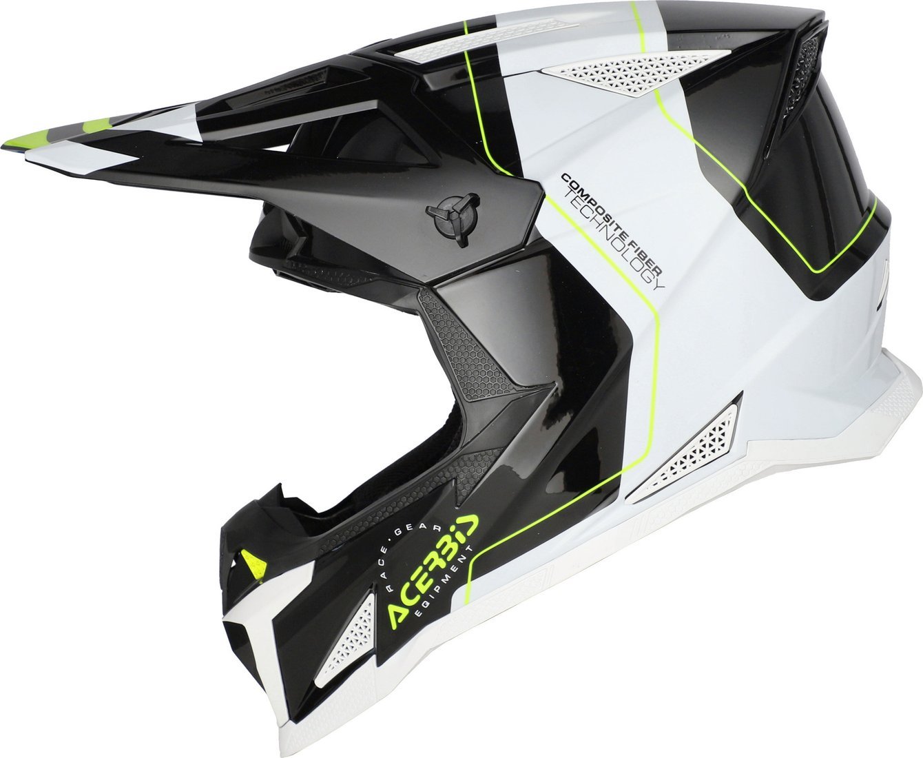Мотошлем Acerbis T711 0026458.315.066 (L, черный/белый)