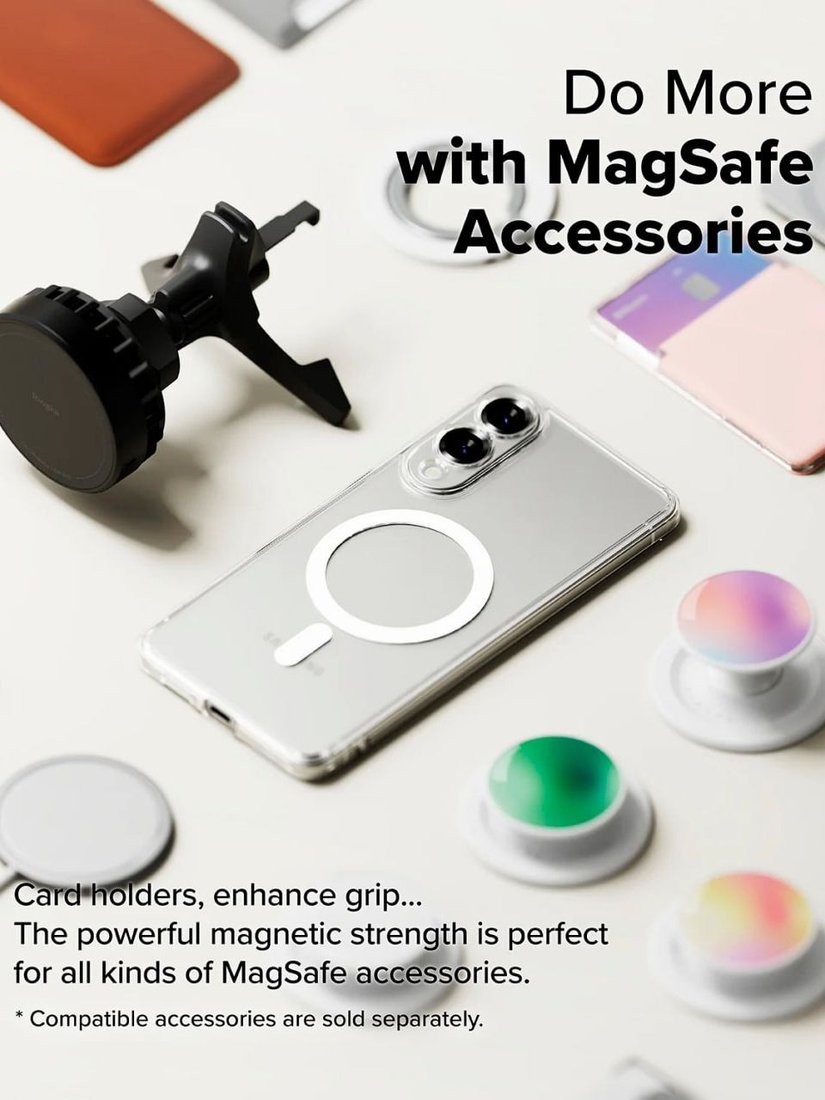 Чехол для телефона Ringke Fusion Magnetic для Galaxy S25 Edge Clear