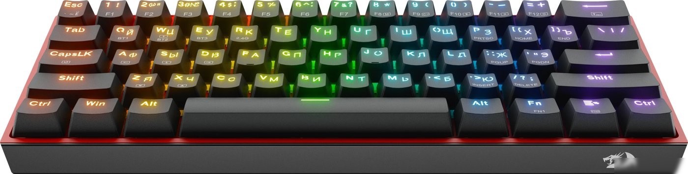 Клавиатура Redragon Fizz Pro (черный/красный)