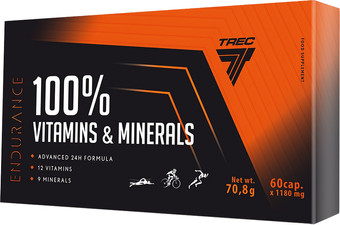 Витамины, минералы Trec Nutrition 100% Vitamins & Minerals, 60 капс.