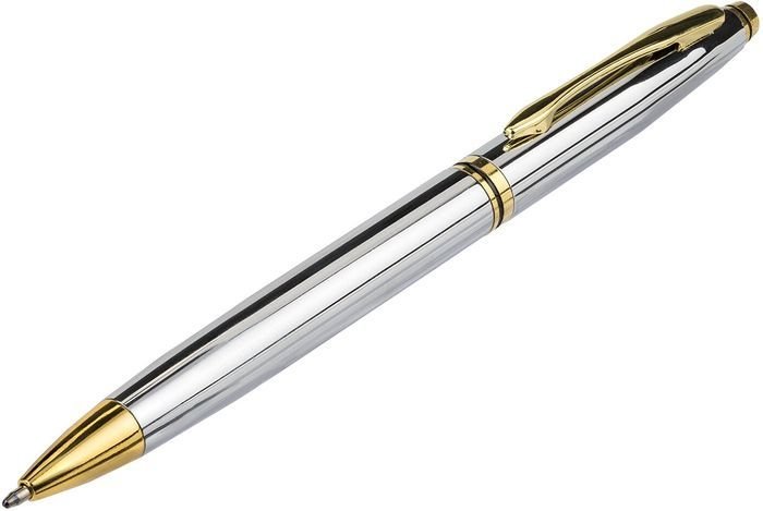 Ручка шариковая BRAUBERG De luxe silver 141414