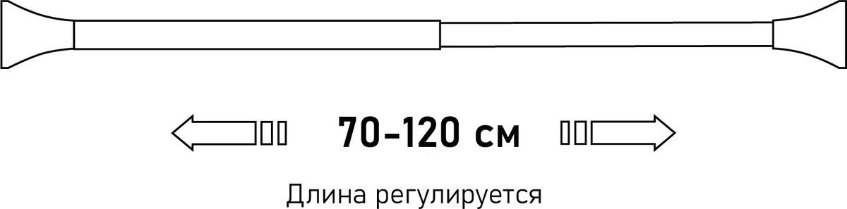 Карниз для ванны Fora FOR-ROD-120IWT (белый)