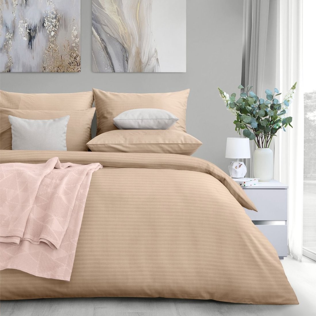 Постельное белье Verossa Stripe 148x215 на молнии 929805 (Bronze)