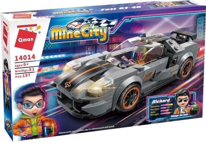 Конструктор Qman Mine City 14014 Гоночный автомобиль
