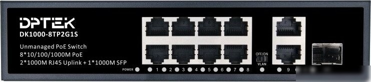 Неуправляемый коммутатор DPTEK DK1000-8TP2G1S