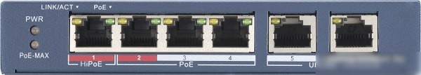 Коммутатор Hikvision DS-3E0106HP-E
