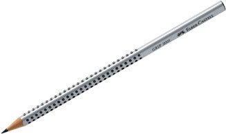 Простой карандаш Faber Castell Grip 2001 117001 (B, серебристый)