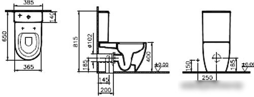 Унитаз Vitra Sento Rim-Ex 9830B003-7203
