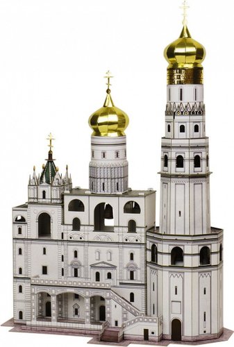 Сборная модель Умная Бумага Колокольня Иван Великий 4627081553353