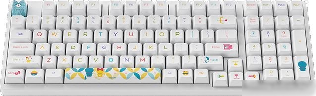 Клавиатура Akko 3098B Doraemon Rainbow (Akko CS Jelly Pink)