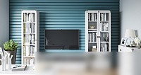 Шкаф-витрина Black Red White Индиана JWIT 1d (сосна каньон)