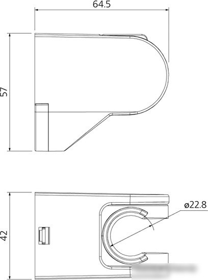 Держатель душевой лейки Milardo 360CP00M53