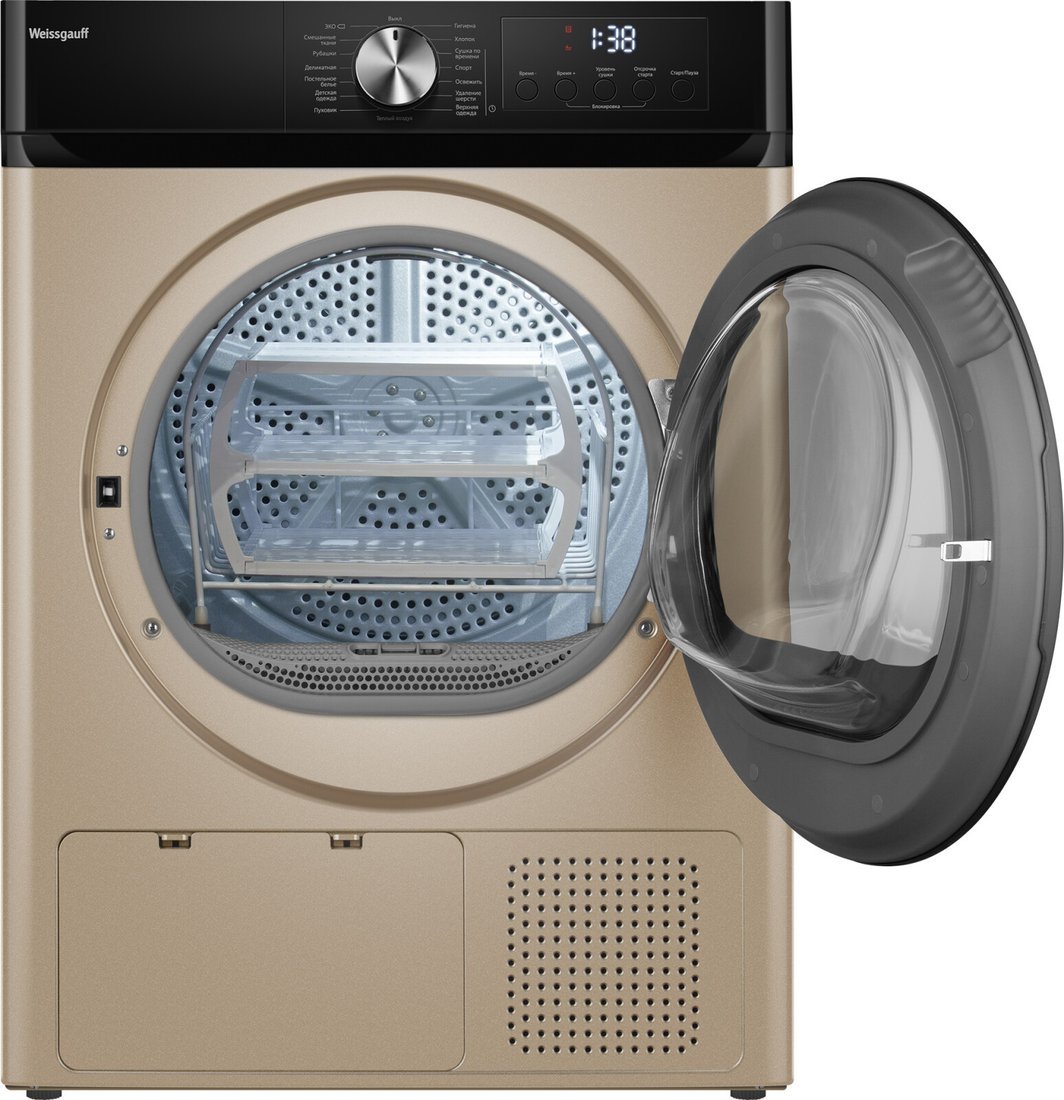 Сушильная машина Weissgauff WD 6010 Heat Pump Champagne