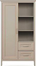 Шкаф распашной BRW Classic REG1D2S (глиняный серый)