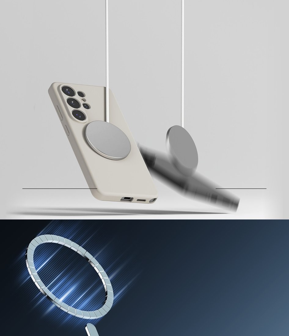 Чехол для телефона Ringke Silicone Magnetic для Galaxy S26 Ultra (Stone)