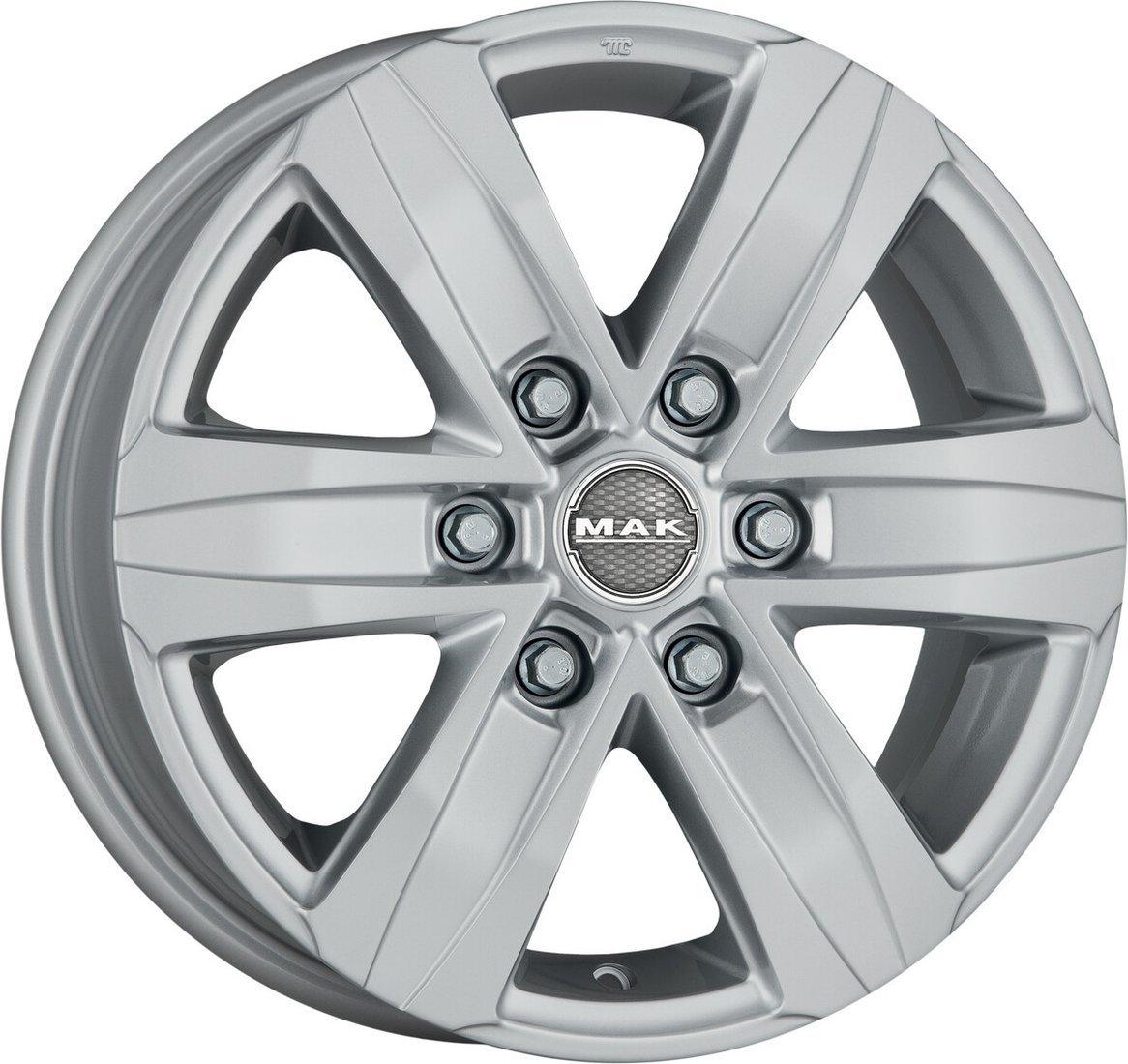 Литые диски MAK Stone 6 16x6.5" 6x130мм DIA 84.1мм ET 54мм Silver