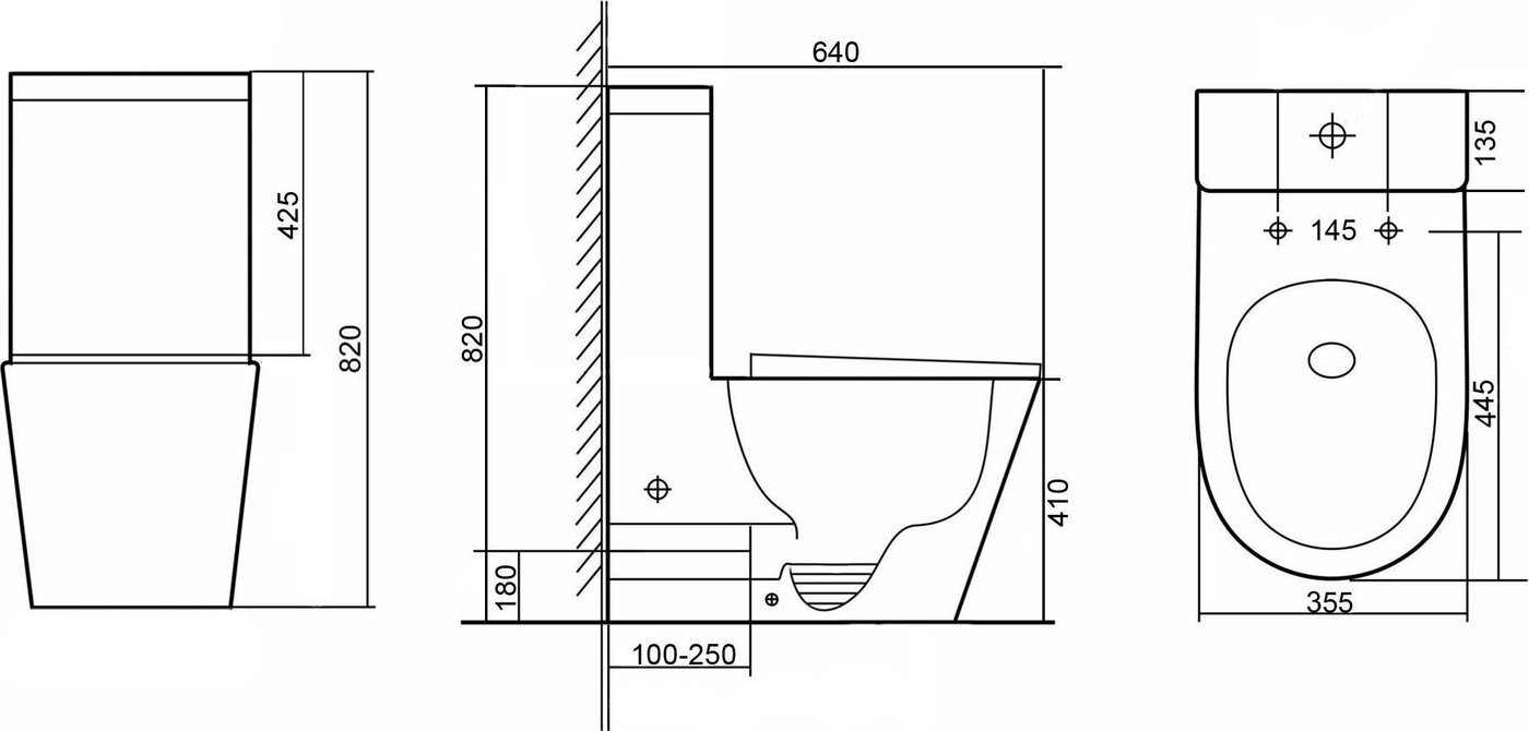 Унитаз напольный Grado GD-3205R