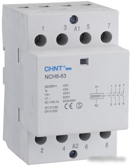 Контактор Chint NCH8-20/20 256054