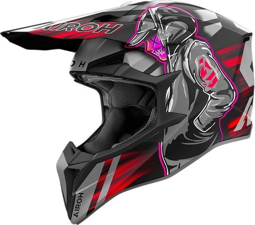 Мотошлем Airoh WRAAAP Cyber WRC55-XL (XL, красный матовый)