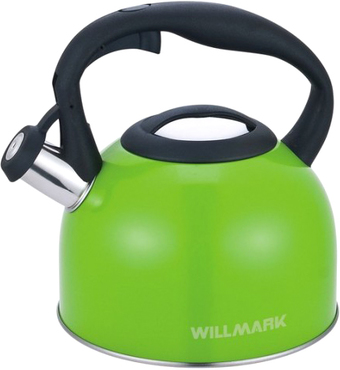 Чайник со свистком Willmark WTK-3229SS (зеленый)