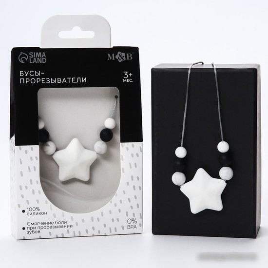 Прорезыватель Mum&Baby Black&White 7614582