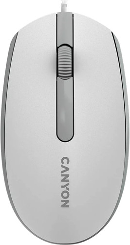 Мышь Canyon M-10 (белый/серый)