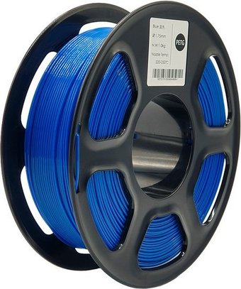 Пластик Mitek PETG (1.75мм, 1кг, синий прозрачный)