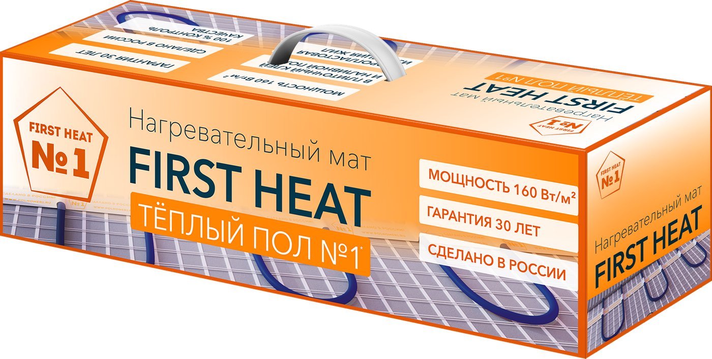 Нагревательный мат Теплый пол №1 ТСП-1600-10.0 (160 Вт/кв.м)