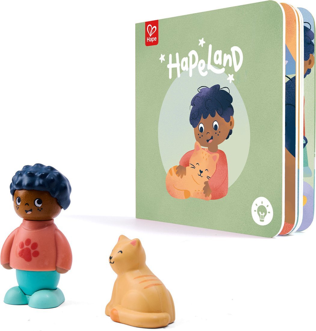 Развивающая игра Hape Мальчик и кошка E3432_HP